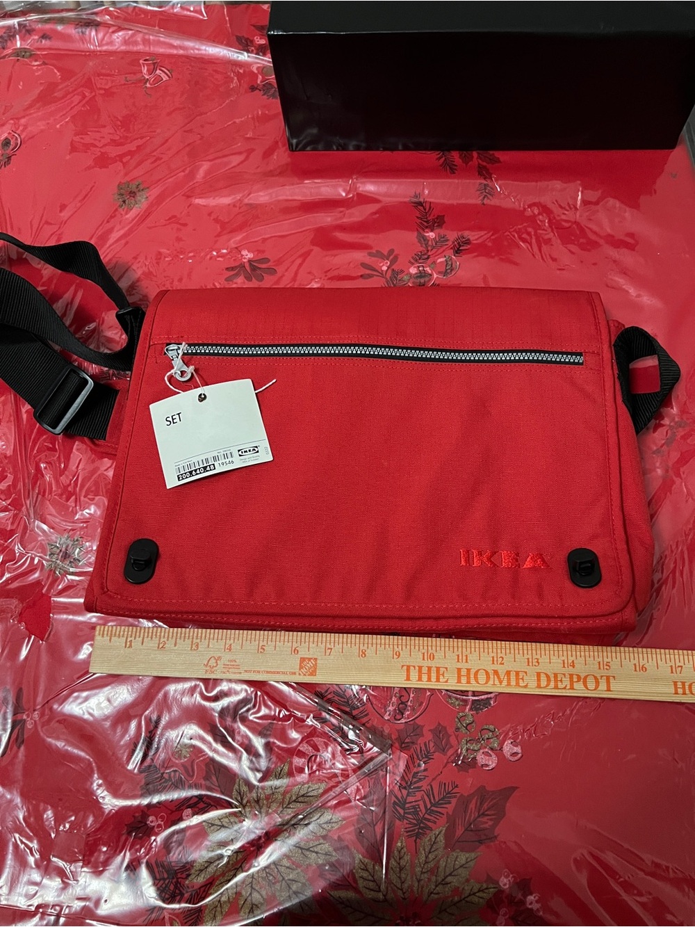 Vintage Ikea 1999 Messenger Bag Red Shoulder Bag Laptop Travel/Work - Picture 14 of 15